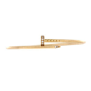 Cartier Small Juste un Clou Bracelet 18K Yellow Gold with Diamonds